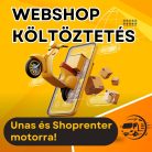 Webáruház költöztetés Unas vagy Shoprenter bérelhető motorra