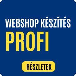 Webshop készítés vagy átalakítás – PROFI csomag