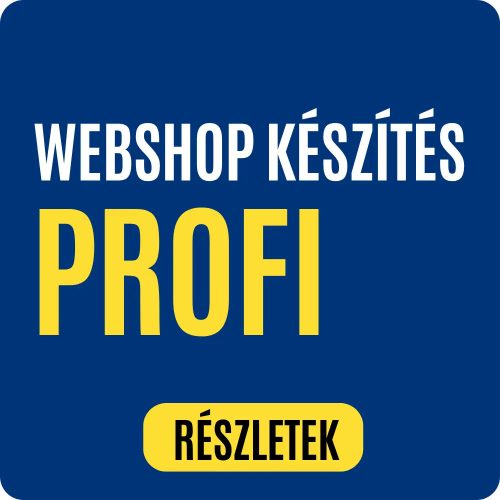 Webshop készítés vagy átalakítás – PROFI csomag
