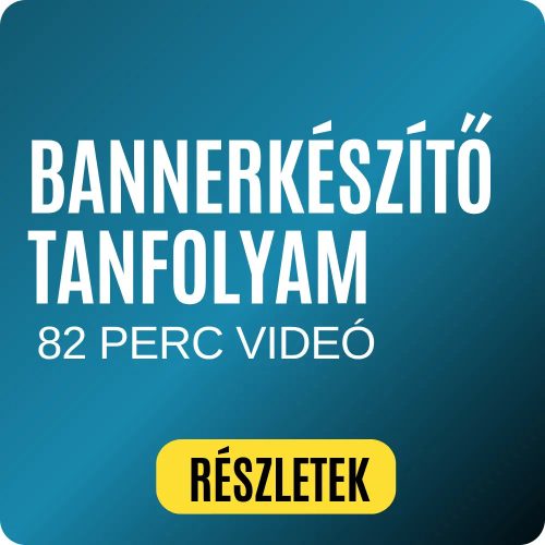 Bannerkészítő tanfolyam + Logókészítő tanfolyam, poszt készítés (82 perc)
