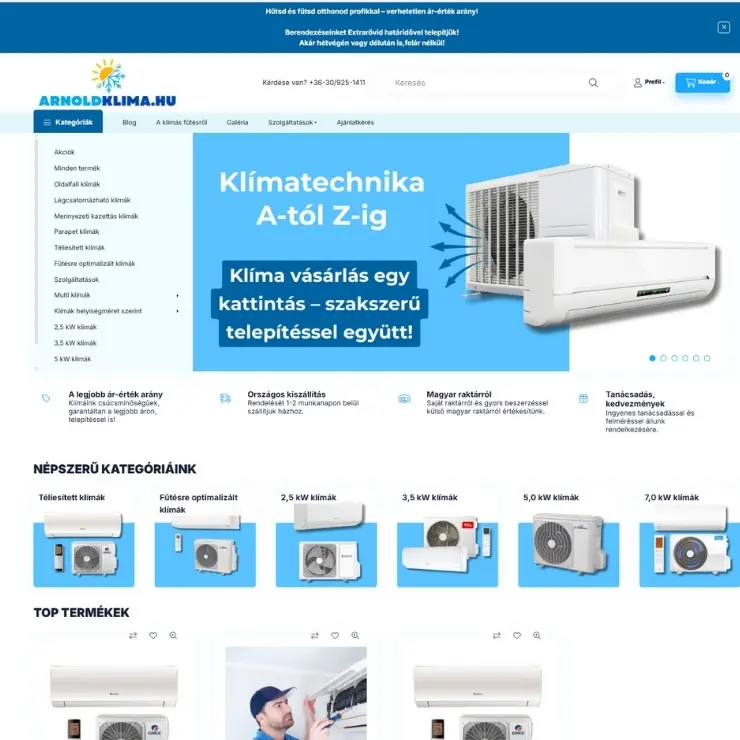 Webáruház referencia