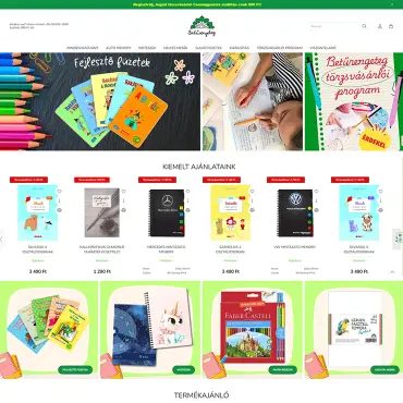 Betűrengeteg, Unas webáruház készítés