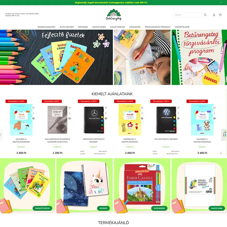 Webáruház referencia