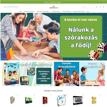 Játéksarok Unas webáruház készítés