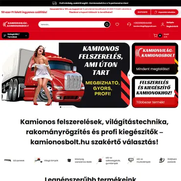 Kamionvilág-kamionosbolt Shoprenter sablonváltás