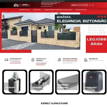 Kapumánia Unas webáruház készítés