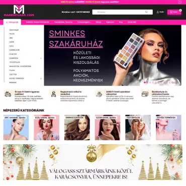 Sminkes (Unas) webáruház készítése