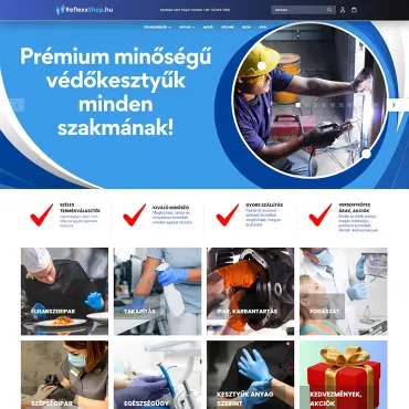 Reflexxshop, Unas áruház készítése