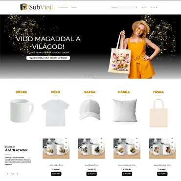 Subvinil új Unas webshop készítése