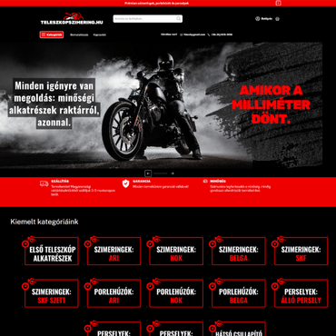 Teleszkópszimering Unas webshop sablonváltása