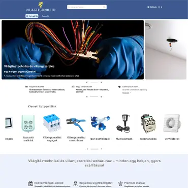 Világítástechnikai áruház költöztetés Unasra