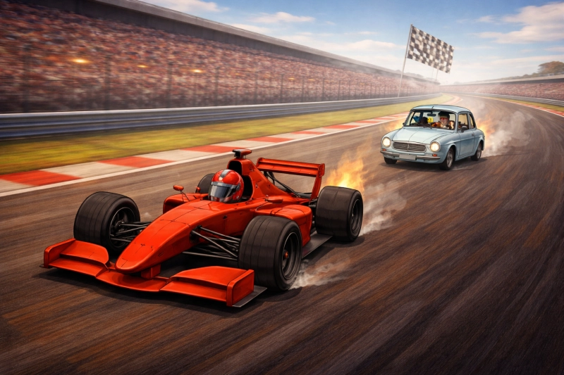 F1 vs Trabant