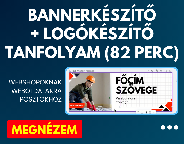 Bannerkészítő és logókészítő tanfolyam – A vizuális kommunikáció mesterkurzusa